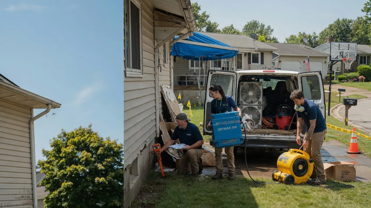 Ceiling Leak Cleanup in Hudson, OH near me